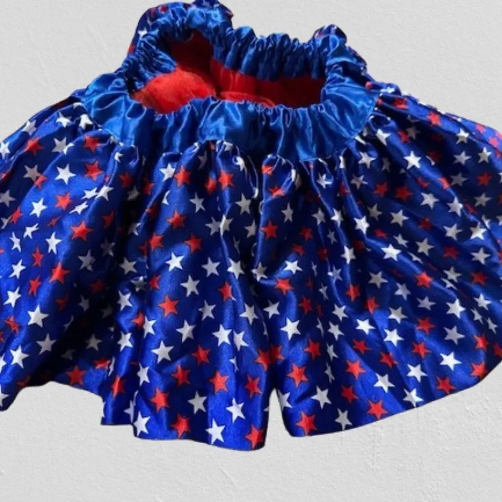 Star Print Satin Petti Skirt  STARSTN  NWT boutique